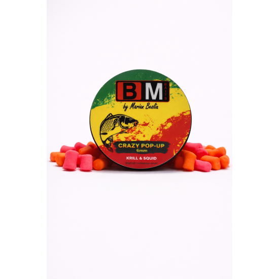 BM Baits Crazy Pop-up Krill & Squid 6mm BM Baits Crazy Pop-up Krill & Squid 6mm